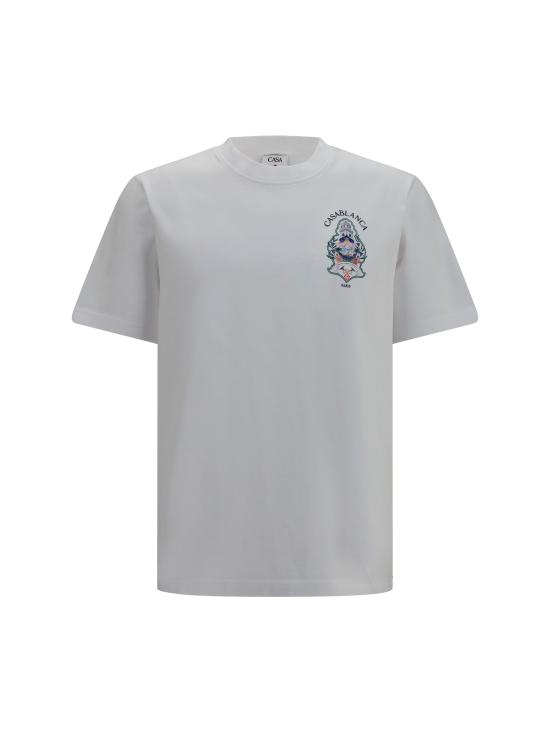 26FW 카사블랑카 반팔 티셔츠 MPF26JTS00101 WHITE