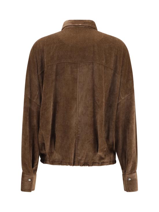 26FW 브루넬로 쿠치넬리 셔츠 MP547M1V06 C9812 BROWN - BRUNELLO CUCINELLI