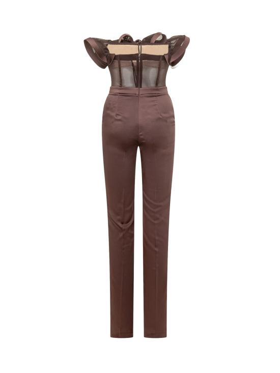 26SS 엘리자베타프랜치 원피스 TU06562E2 644 CACAO - ELISABETTA FRANCHI