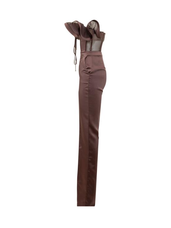 26SS 엘리자베타프랜치 원피스 TU06562E2 644 CACAO - ELISABETTA FRANCHI