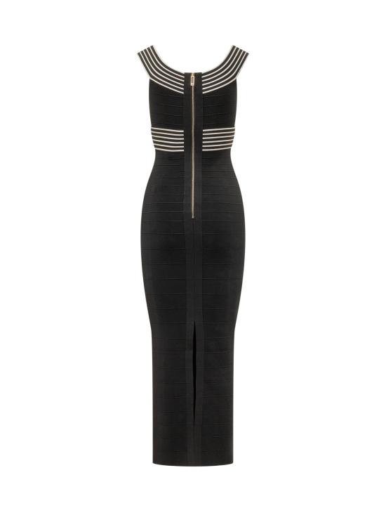26SS 엘리자베타프랜치 원피스 AM75S61E2 685 NERO BURRO - ELISABETTA FRANCHI