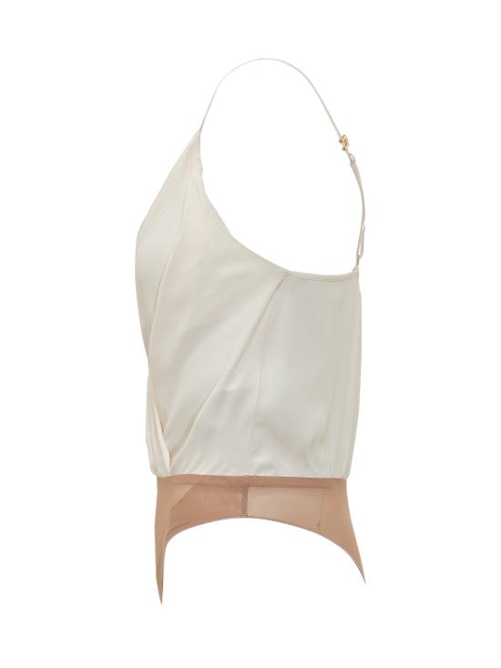 26SS 엘리자베타프랜치 바디수트 티셔츠 BO01461E2 193 BURRO - ELISABETTA FRANCHI