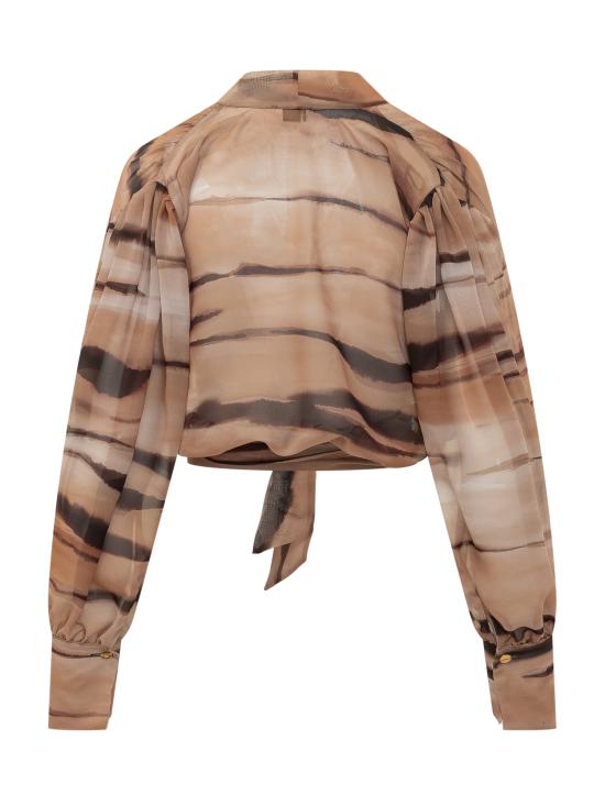 26SS 엘리자베타프랜치 블라우스 CA16062E2 470 CAMMELLO - ELISABETTA FRANCHI