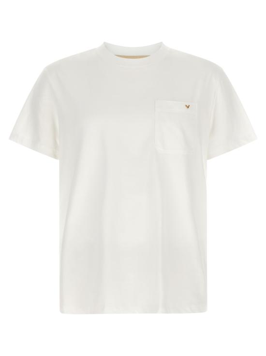 26FW 발렌티노 가라바니 반팔 티셔츠 V3MG10VBGR0BO White