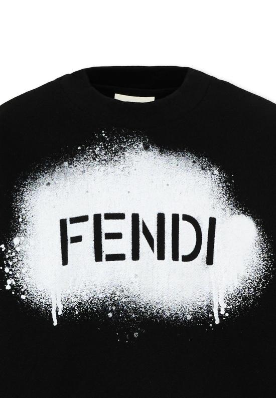 26FW [키즈] 펜디 니트/스웻셔츠 JUH118 5V0 F16LP BLACK - FENDI