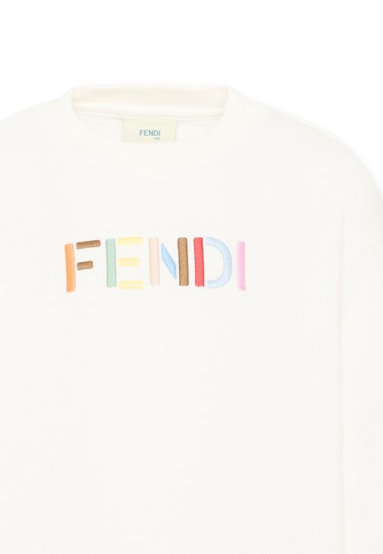 26FW [키즈] 펜디 니트/스웻셔츠 JUH114 5V0 F0TU9 IVORY - FENDI