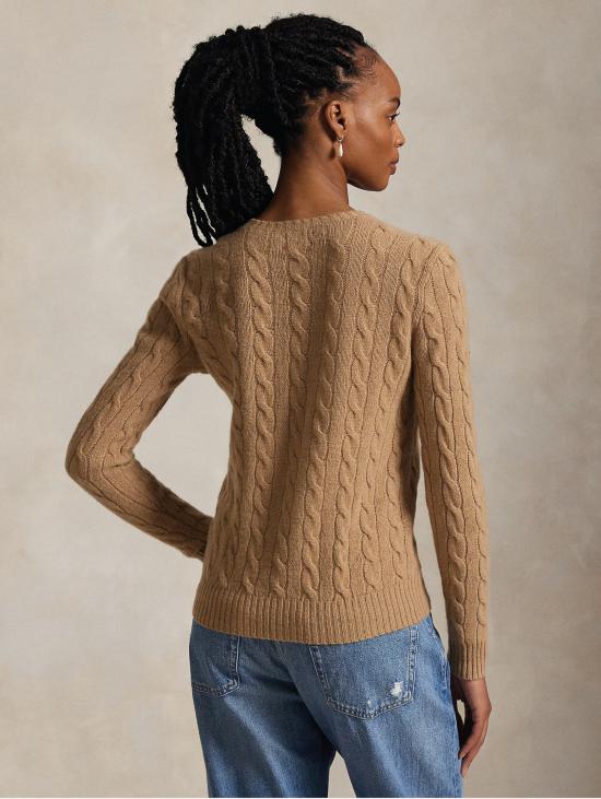 26FW 랄프 로렌 스웨터 Misto 캐시미어 Cammello 소재의 Maglia a Trecce - RALPH LAUREN