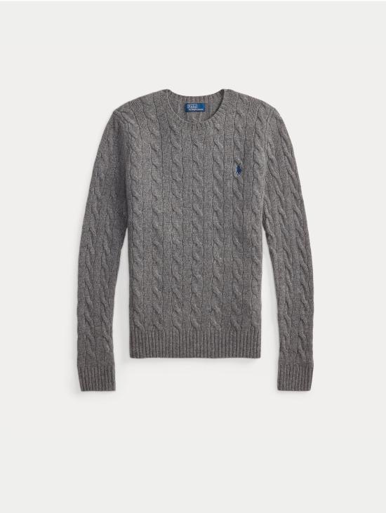 26FW 랄프 로렌 스웨터 미스토 캐시미어 그리지오 소재의 말리아 아 트레체 - RALPH LAUREN