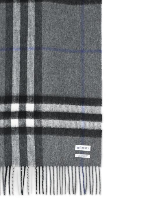 26FW 버버리 체크 캐시미어 스카프 8112642C3384 Grey - BURBERRY