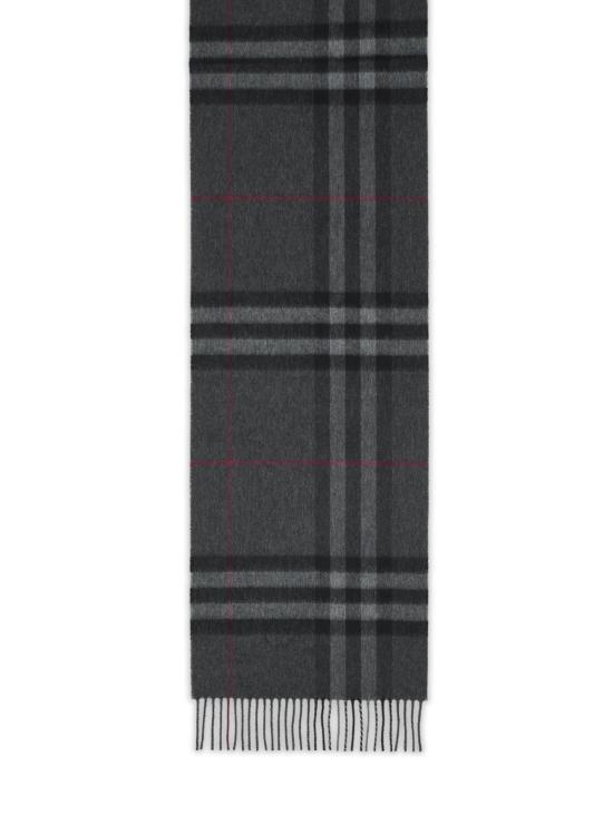 26FW 버버리 체크 캐시미어 스카프 8077880A1208 Grey - BURBERRY