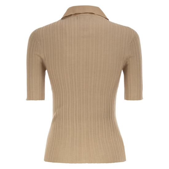26SS 파비아나 필리피 폴로 티셔츠 MAD266F006 BEIGE - FABIANA FILIPPI