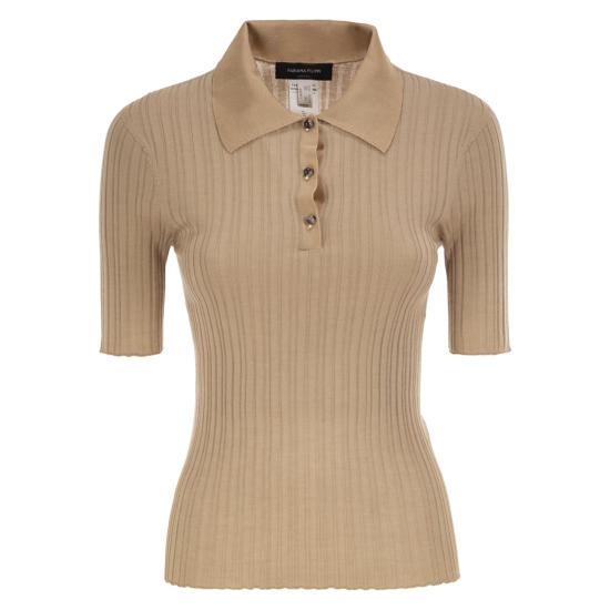 26SS 파비아나 필리피 폴로 티셔츠 MAD266F006 BEIGE