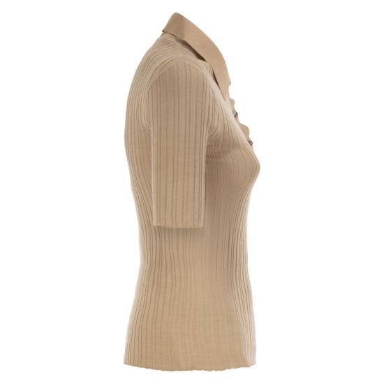 26SS 파비아나 필리피 폴로 티셔츠 MAD266F006 BEIGE - FABIANA FILIPPI
