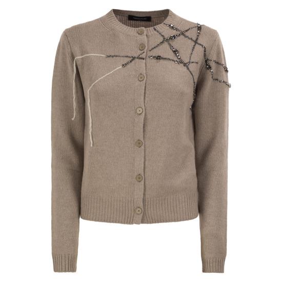 26FW 파비아나 필리피 가디건 MAD216F025 LIGHT BROWN