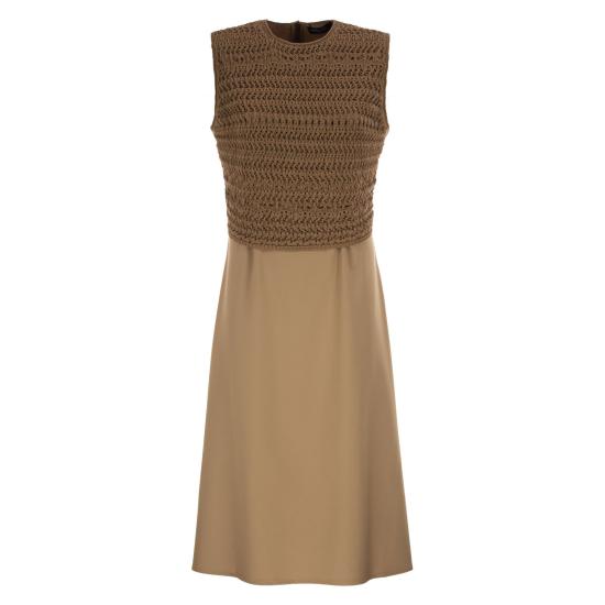 26SS 파비아나 필리피 미디 원피스 ABD266F179 BROWN