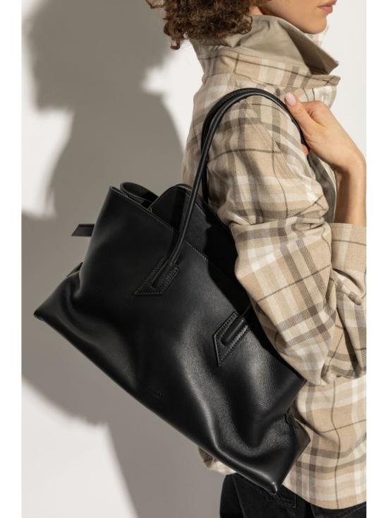 26FW 디 아티코 라 파세지아타 미디엄 탑 핸들 백 250WAH00054LBT019AA Black - THE ATTICO