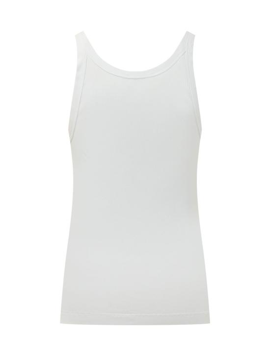 26FW 돌체앤가바나 로고 프린트 코튼 탱크 탑 G8PA8TG7P3I W0800 BIANCO OTTICO - DOLCE & GABBANA