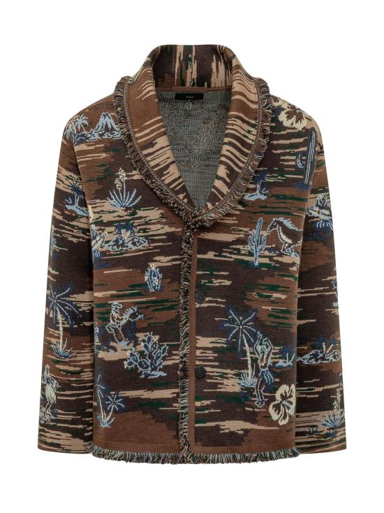 26FW 알라누이 가디건 LMHB039E26KNI002 6084 BROWN MULTI