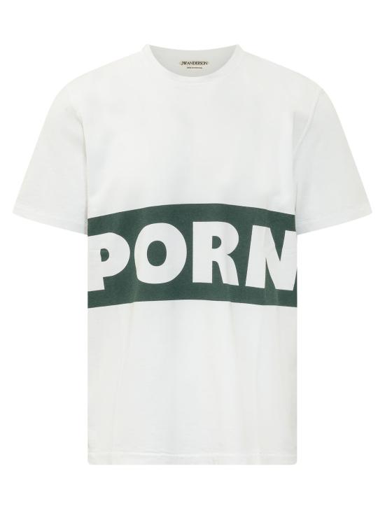 26FW JW앤더슨 반팔 티셔츠 JT0337PG1936 024 WHITE GREEN