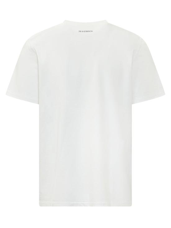 26FW JW앤더슨 반팔 티셔츠 JT0337PG1936 024 WHITE GREEN - JW ANDERSON