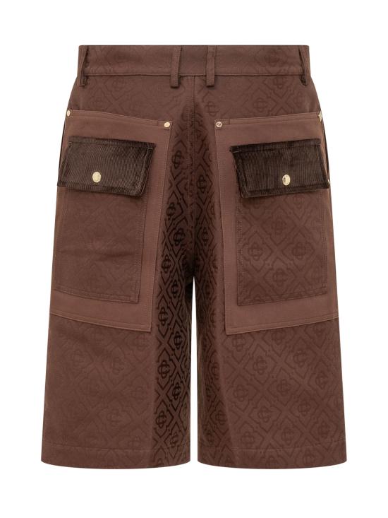 26FW 카사블랑카 숏팬츠 MPF26TR451 01 DARK BROWN - CASABLANCA
