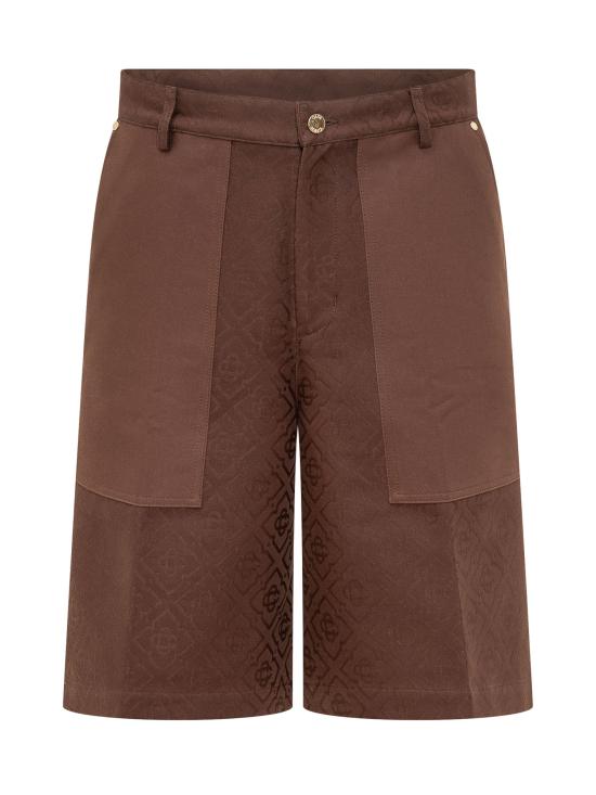26FW 카사블랑카 숏팬츠 MPF26TR451 01 DARK BROWN
