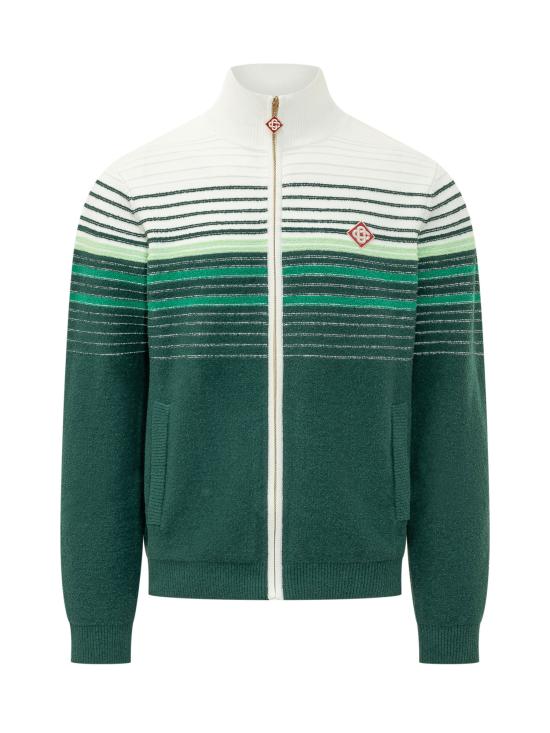 26FW 카사블랑카 자켓 MPF26KW1419 01 WHITE GREEN