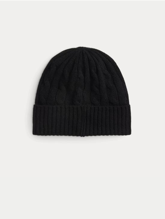 26FW 랄프 로렌 비니 Berretto con Lavorazione a Trecce Nero - RALPH LAUREN