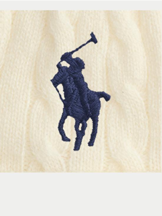 26FW 랄프 로렌 비니 베레토 콘 라보라치오네 아 트레체 크레마 - RALPH LAUREN