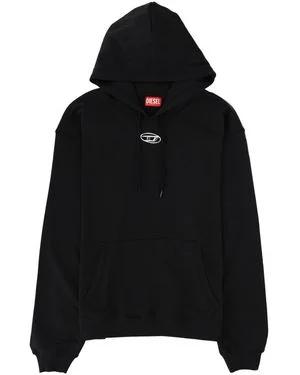 26FW 디젤 S-NORM 후드티셔츠 A204470BKBW 900 BLACK