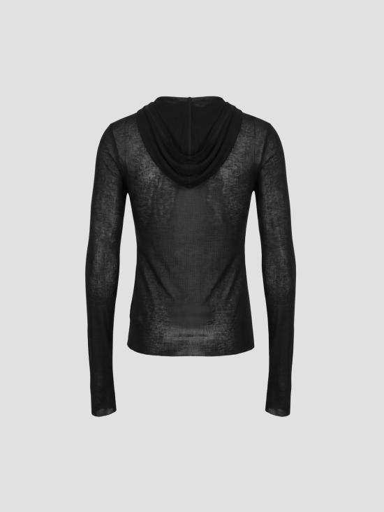 26FW 릭 오웬스 긴팔 티셔츠 RP02F5210RC 09 BLACK - RICK OWENS