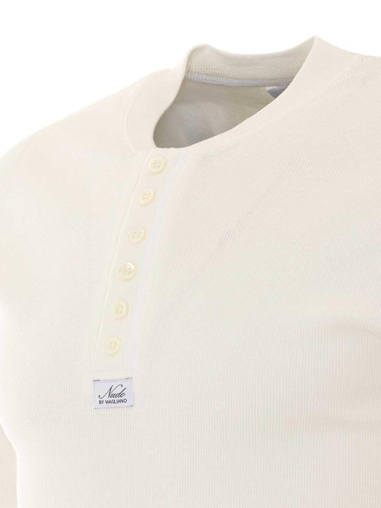 26SS 마리아노 반팔 티셔츠 V581001526067 White - MAGLIANO