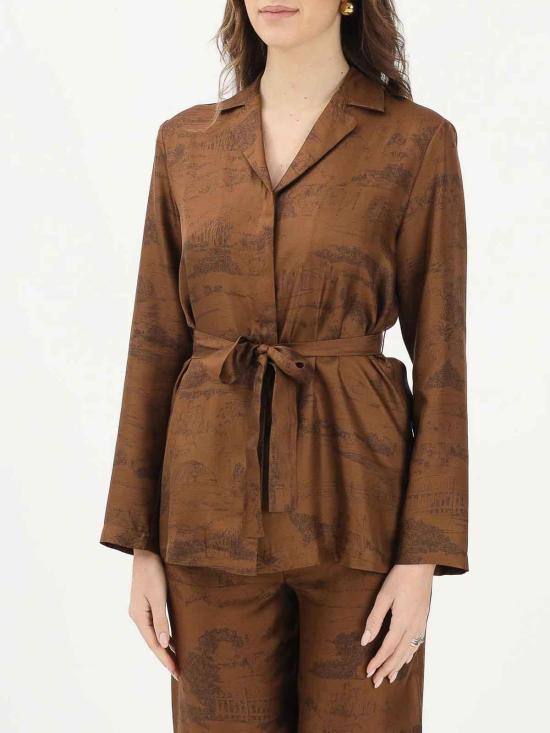 26SS 막스마라 스튜디오 블라우스 2616191031600000 Dark Brown - MAX MARA STUDIO