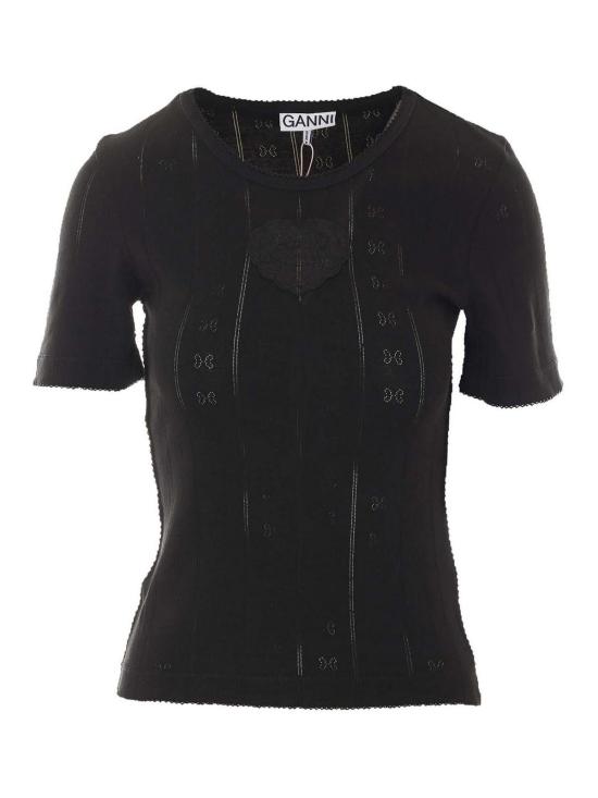 26FW 가니 반팔 티셔츠 A1050260099 BLACK