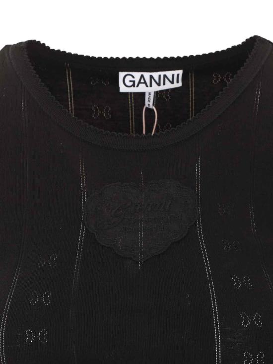 26FW 가니 반팔 티셔츠 A1050260099 BLACK - GANNI