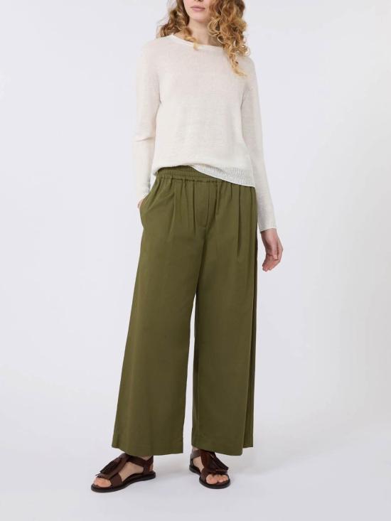 26SS 위켄드막스마라 스트레이트 팬츠 2615131102600000 Green - WEEKEND MAX MARA