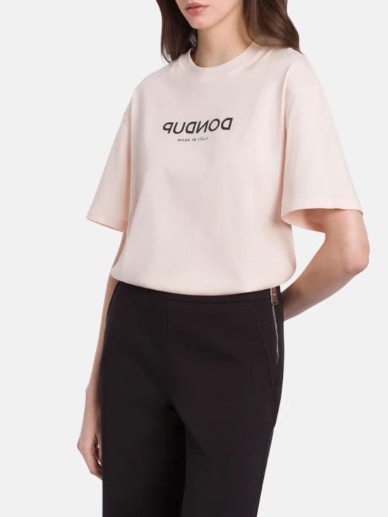 26SS 돈답 반팔 티셔츠 DS078JF0254DMO1511 LIGHT PINK - DONDUP