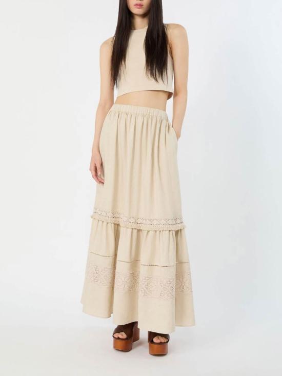 26SS 위켄드막스마라 롱 스커트 2615101023600000 Light Beige - WEEKEND MAX MARA