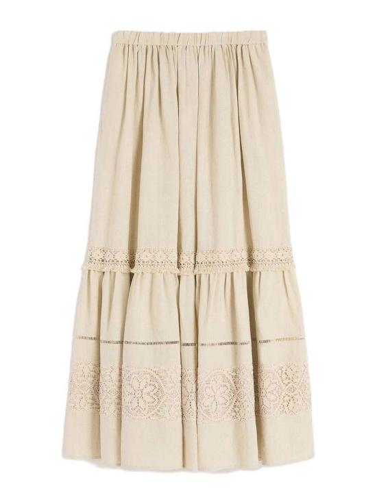 26SS 위켄드막스마라 롱 스커트 2615101023600000 Light Beige