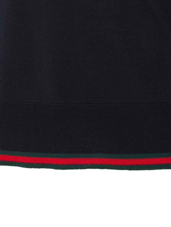 26SS 구찌 웹 울 스웨터 814531XKE0U4060 Blue - GUCCI