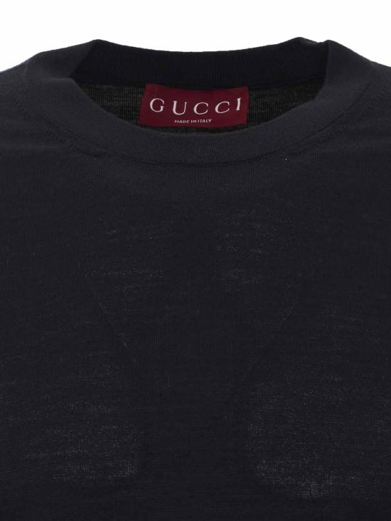 26SS 구찌 웹 울 스웨터 814531XKE0U4060 Blue - GUCCI