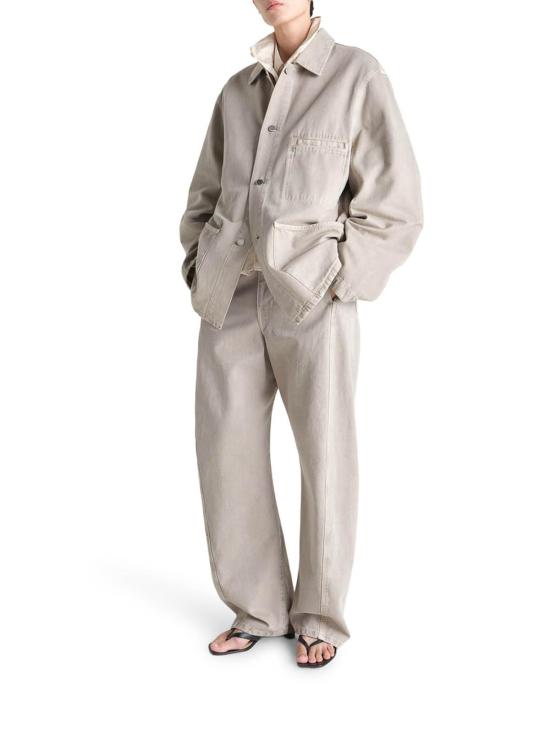 26SS 르메르 스노우 브로큰 트윌 유틸리티 오버셔츠 SH1266LD1052BK201 Grey - LEMAIRE