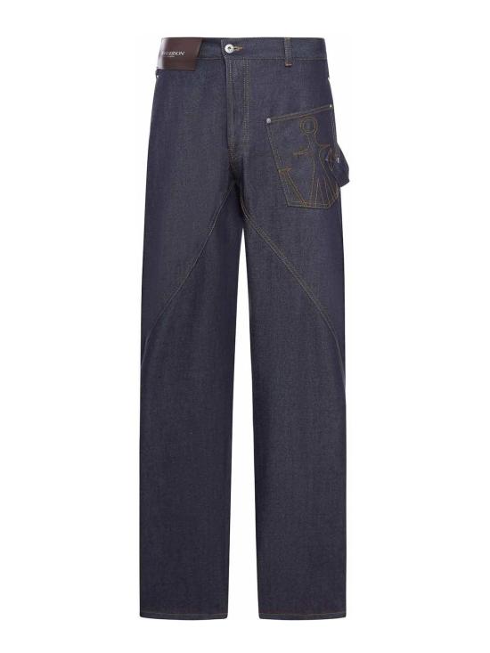 26FW JW앤더슨 스트레이트 팬츠 DT0126PG1930870 Blue