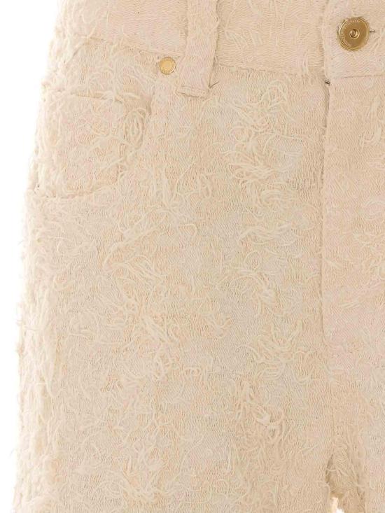 26SS 브루넬로 쿠치넬리 스트레이트 팬츠 ML121P4008C001 White - BRUNELLO CUCINELLI