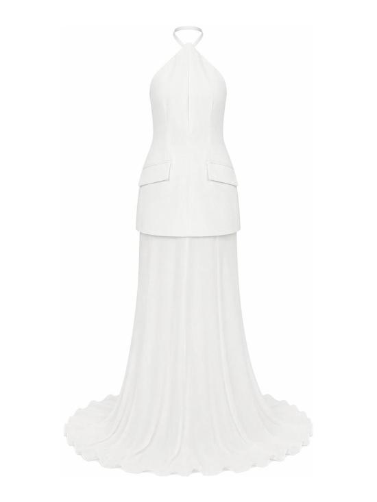 26SS 스포트막스 미디 스커트 2612231012600004 White