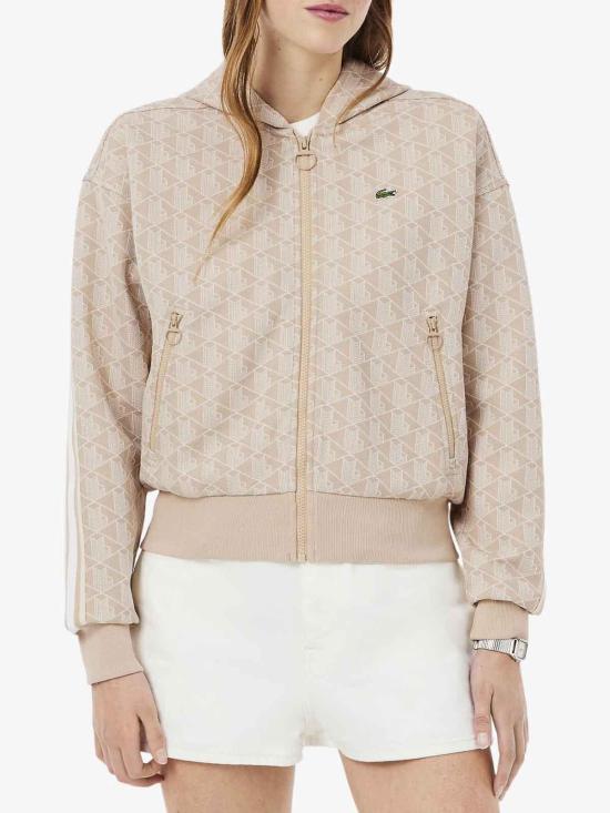 26SS 라코스테 후드 티셔츠 SF76068GI Beige - LACOSTE