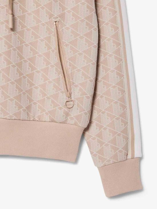 26SS 라코스테 후드 티셔츠 SF76068GI Beige - LACOSTE