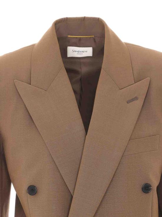 26SS 생로랑 테일러드 울 자켓 859880Y1N022055 BEIGE - SAINT LAURENT