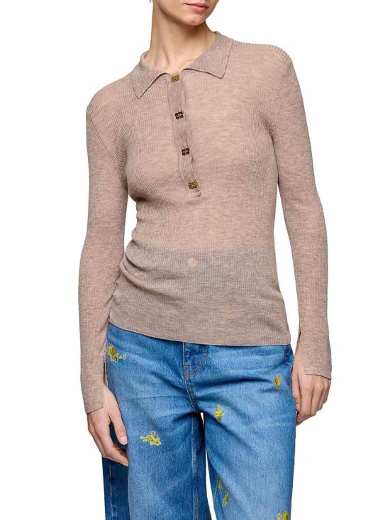 26SS 가니 폴로 티셔츠 A1070281883 Nude Neutrals - GANNI