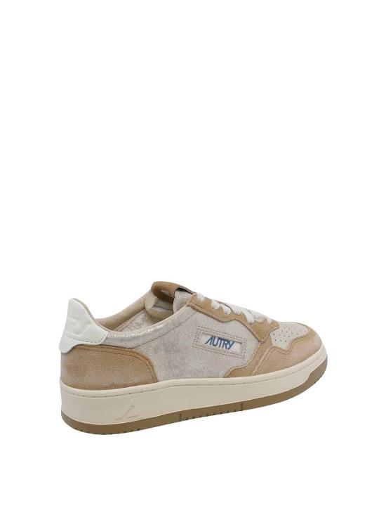 26FW 오트리 메달리스트 로우 레더 스니커즈 AULWYB01 Beige - AUTRY